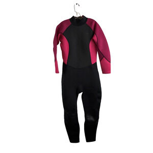 Mountain Warehouse Wetsuit Womens 12-14 Scuba Diving Pink Black Full Length Zip